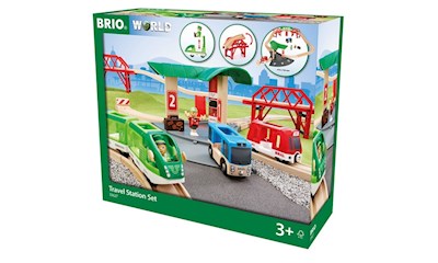 Reisezug Set mit Busbahnhof
