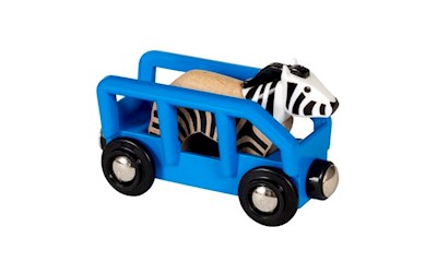 Zebra und Wagen