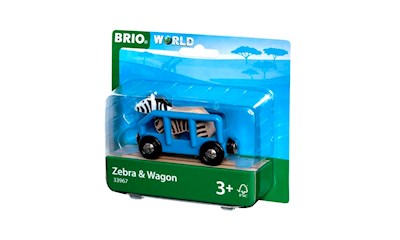 Zebra und Wagen