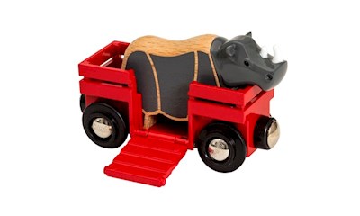 Flusspferd und Wagen